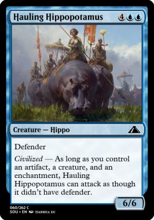 Hauling Hippopotamus