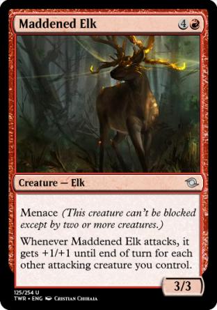 Maddened Elk
