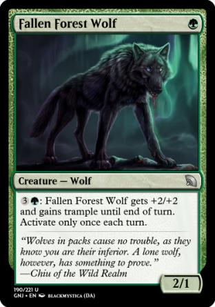 Fallen Forest Wolf