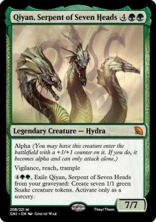 Qiyan, Serpent of Seven Heads