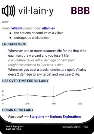 Villainy