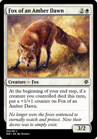 Fox of an Amber Dawn