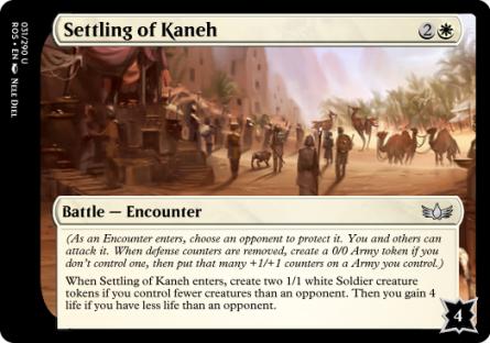 Settling of Kaneh