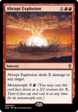 Abrupt Explosion